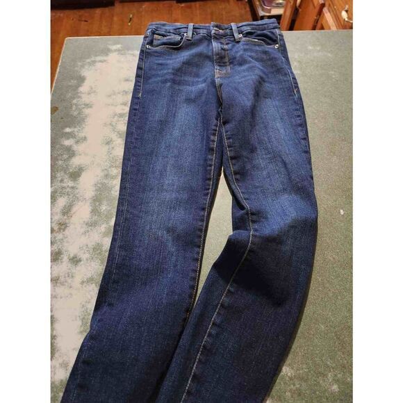 GOOD AMERICAN Good Waist W/ Chewed Back Pockets sz 8/29 - Picture 5 of 5